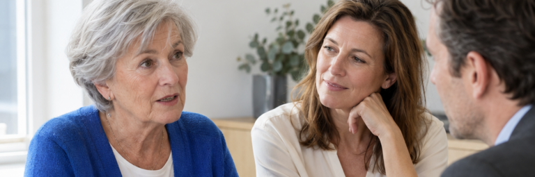 Mensen bespreken de zorgvolmacht